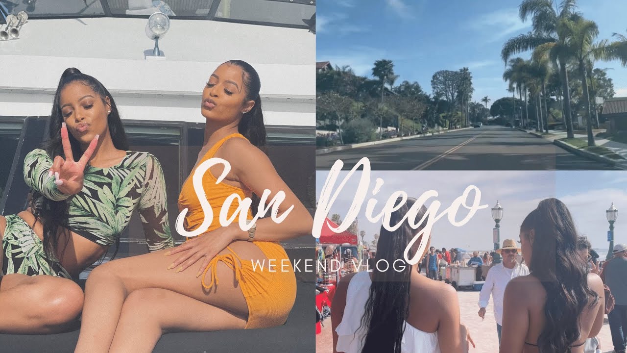 SAN DIEGO VLOG | YACHT PARTY + MISSION BEACH + SUNSET CLIFF + GOOD EATS | Paris and Sydney