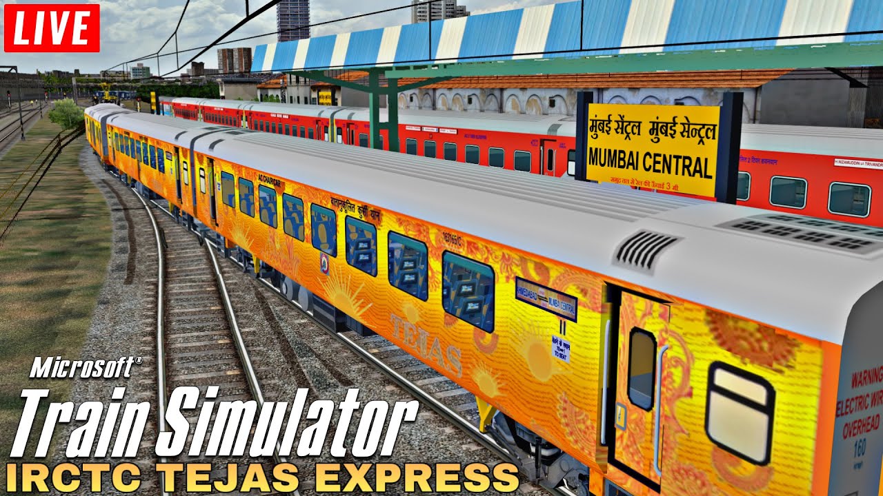 India's Second Private Train • IRCTC Tejas Express • Indian Train Simulator Live • MSTS / OPENRAILS