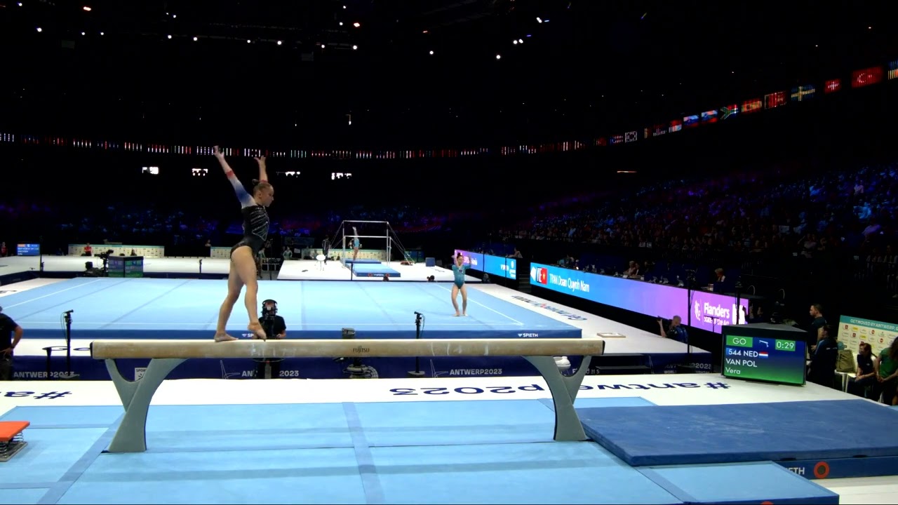 van POL Vera (NED)_2023 Artistic Worlds, Antwerp (BEL)_Qualifications_Balance Beam