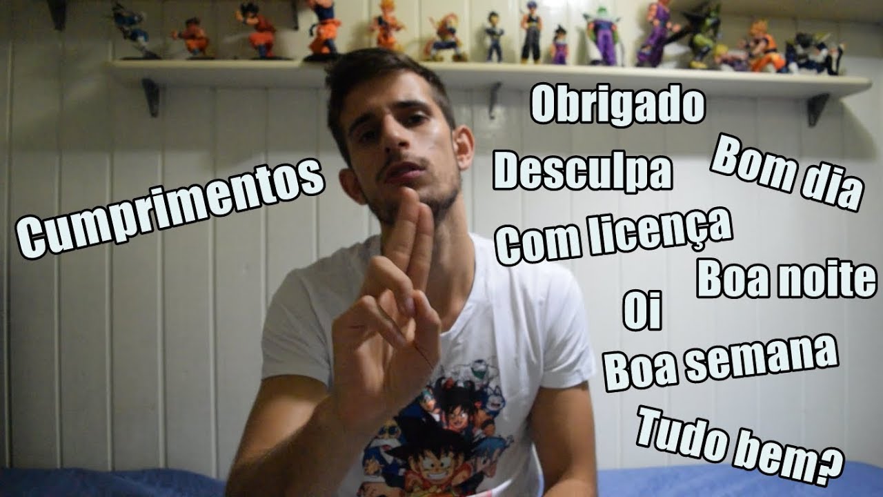 Cumprimentos em Libras com o Andrei Borges