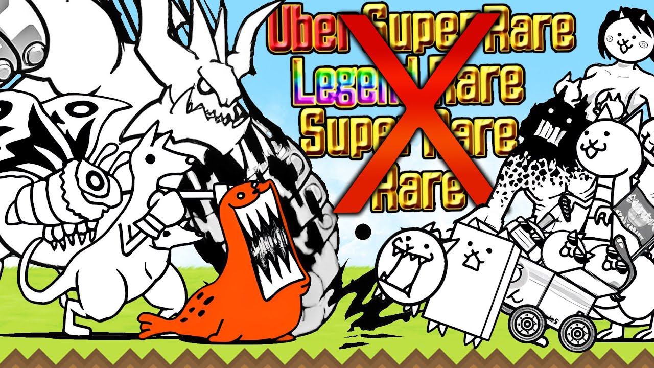Beating Battle Cats With NO RARE Cats!