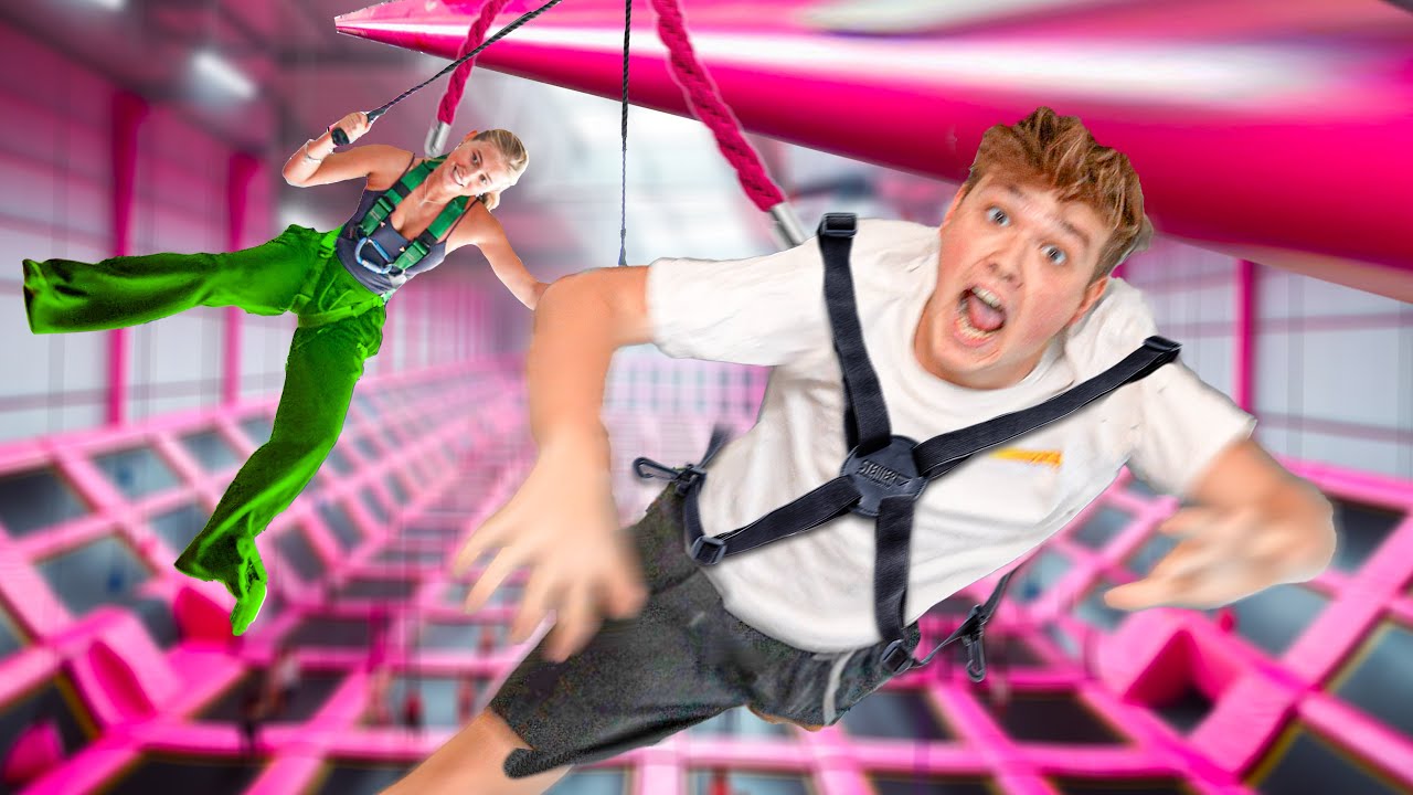 1 TAG in der GRÖßTEN TRAMPOLIN Halle! (wir fliegen)