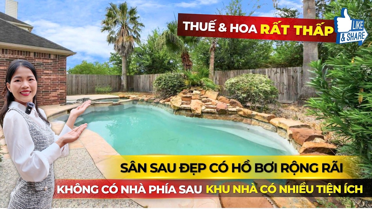 ND003-SPRING - NHÀ TRỆT 4 MẶT GẠCH RỘNG RÃI, CÓ HỒ BƠI ĐẸP, KHÔNG CÓ NHÀ PHÍA SAU, RẤT RIÊNG TƯ
