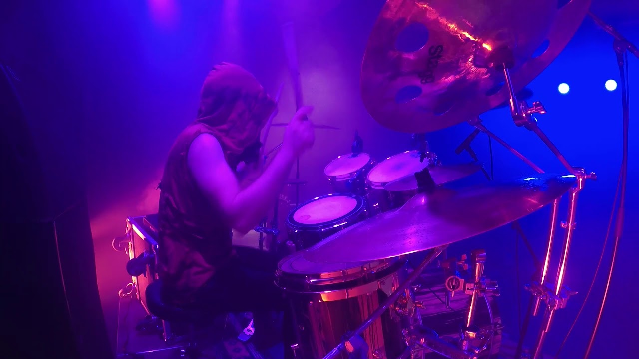 Menthor Drum cam - Enthroned - Tellum Scorpionis live @ Het Entrepôt, Bruges, 2019.11.02