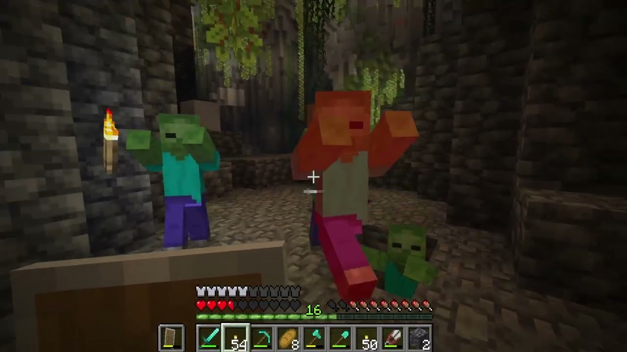 cette grotte ne veut pas etre explorée , survie minecraft jour 22