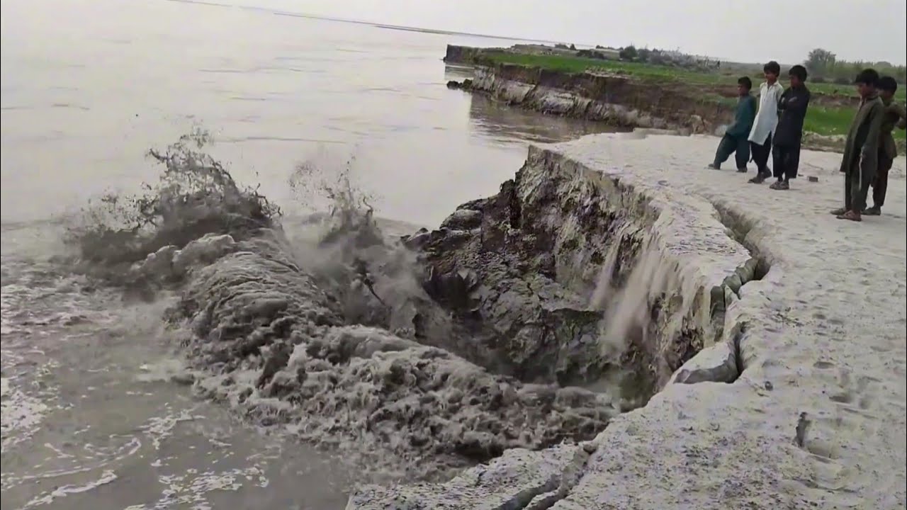 River Indus Erosion of Ashia | darya Sindh ka shaded katao | compilation