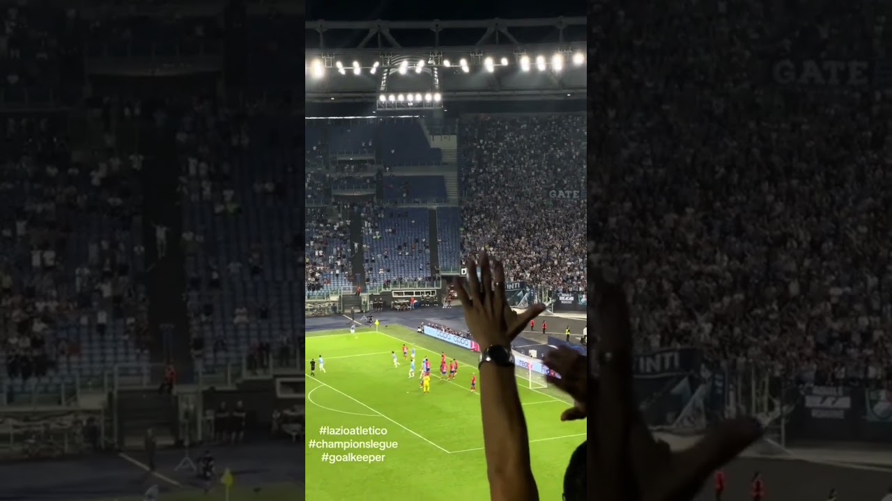 GOL PROVEDEL IN DIRETTA DALLO STADIO OLIMPICO LAZIO - ATLETICO MADRID 1-1 AL 94 CHAMPIONS LEAGUE