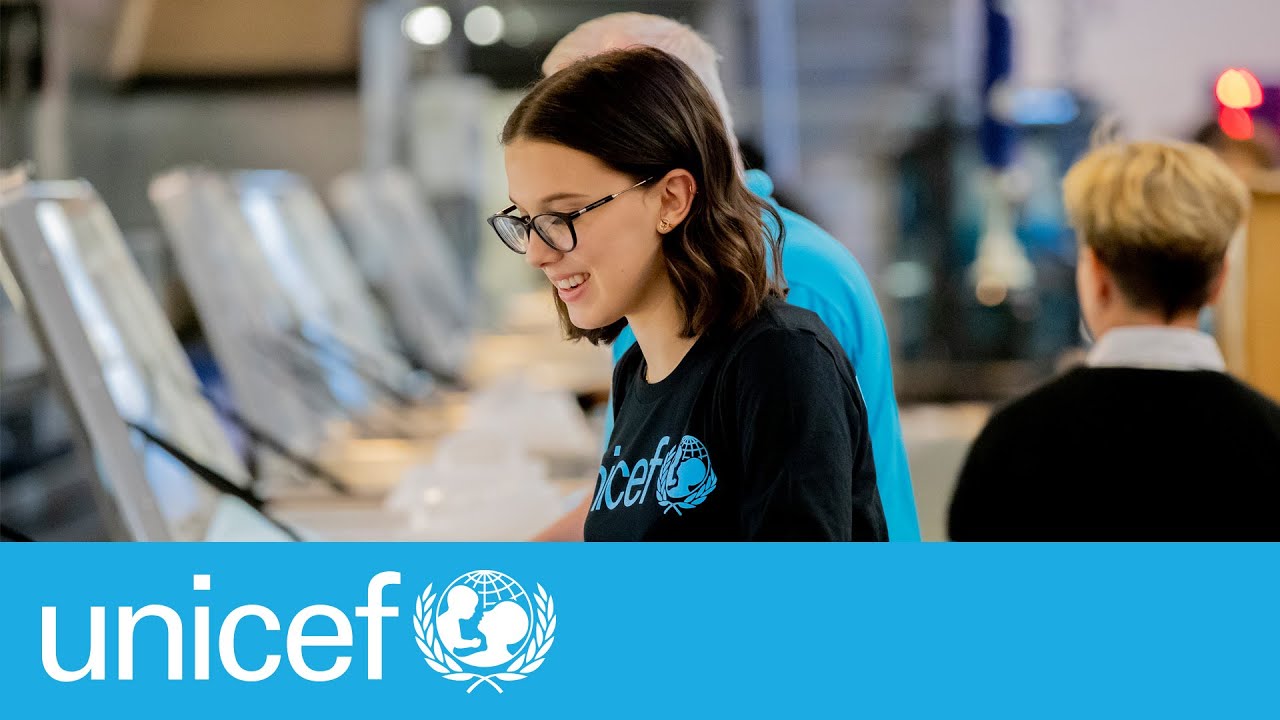 UNICEF Goodwill Ambassador Millie Bobby Brown visits UNICEF's Global Supply Hub in Denmark