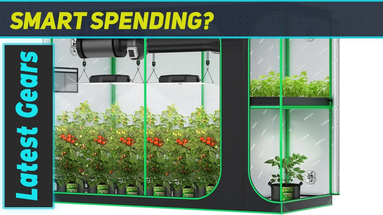 VIVOSUN 108''X48''X80'' 2-in-1 Grow Tent & VS4000 LED Grow Light: Best Setup for Indoor