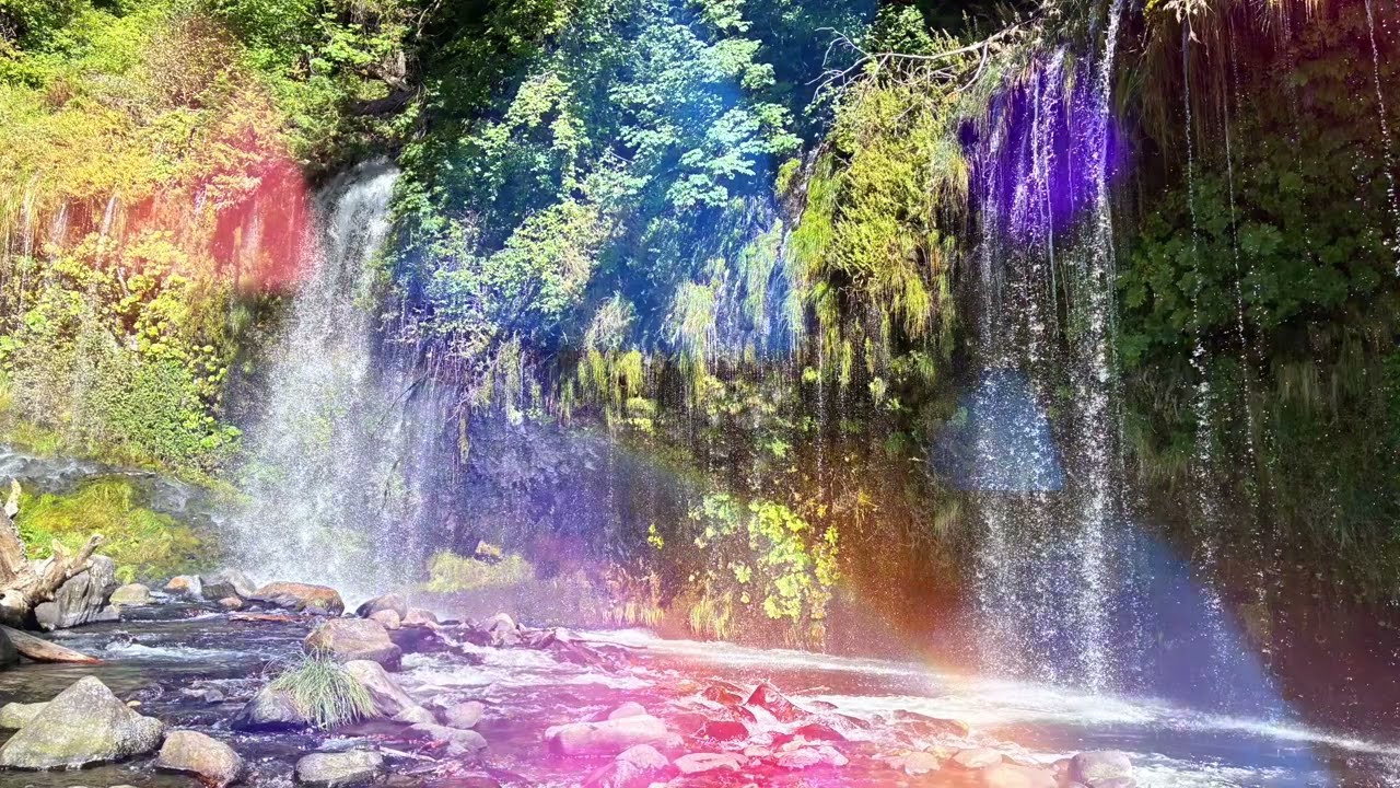 雪士達山(Mount Shasta) 的仙境：莫斯比瀑布 (Mossbrae Falls) 1/2