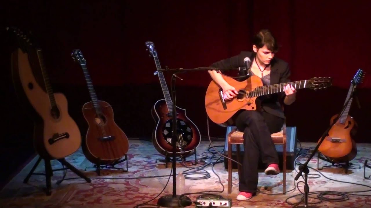 3/18 Kaki King-Nylon 7-String Guitar Banter+Doing The Wrong Thing (Acoustic) @ Largo, WeHo,CA 3/2/11