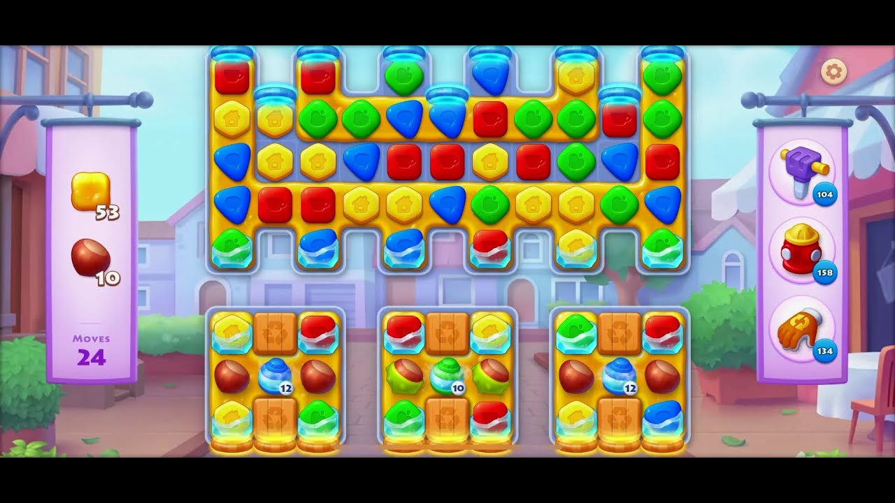 TOWNSHIP   Colorful Puzzle  Match -3  game level # 1921