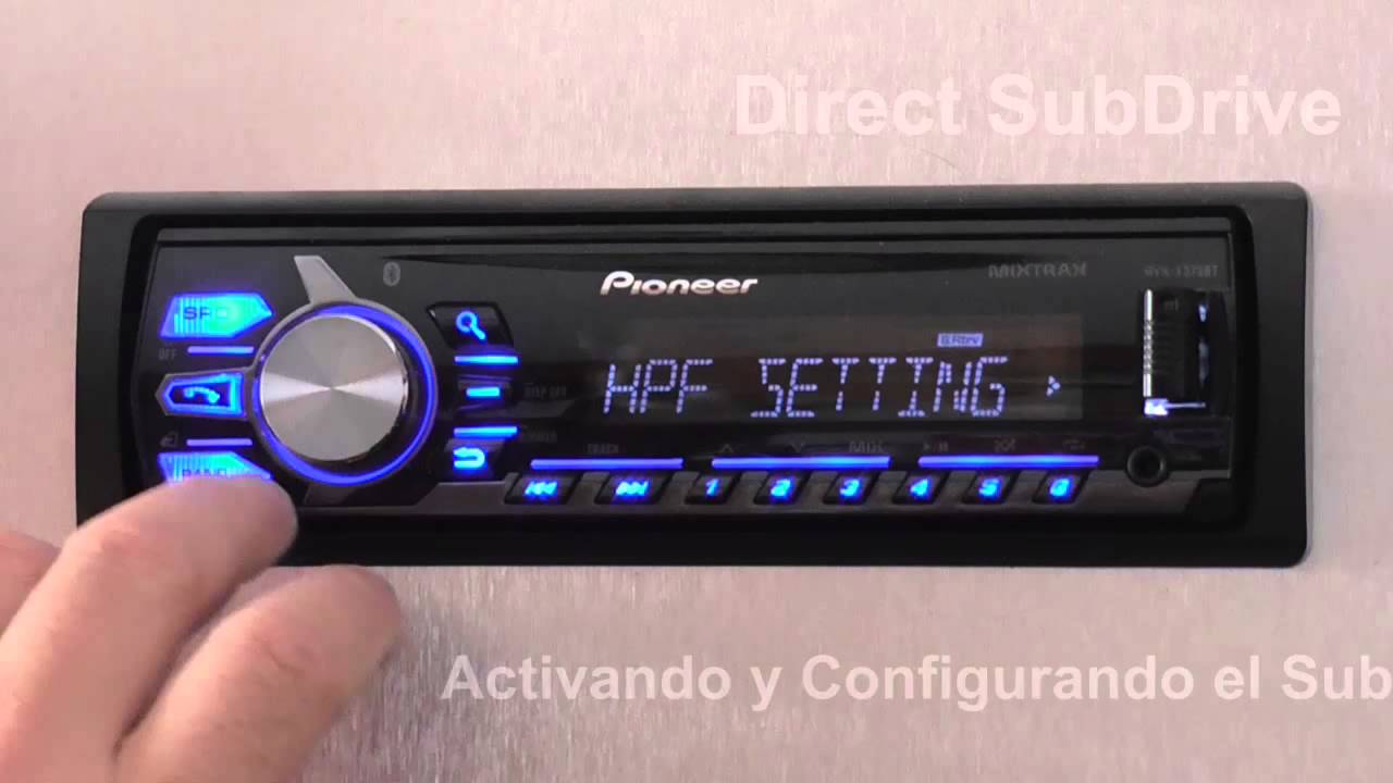 Direct SubDrive en MVH X375BT de Pioneer