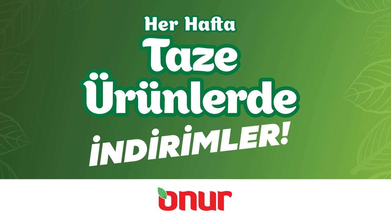 Her Hafta Taze &Uuml;r&uuml;nlerde İndirimler