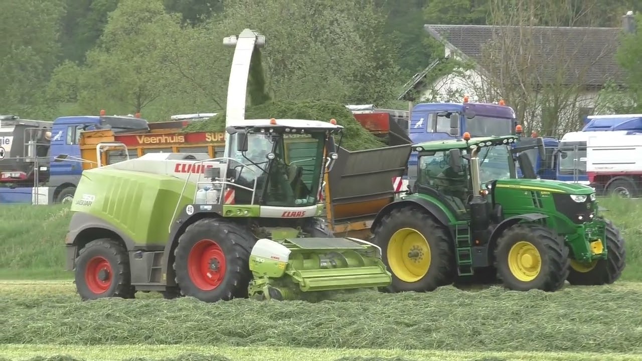 Claas Jaguar 950 PICK UP 300  LH Trinkl Bad Blumau  Fendt John Deere  Erster Schnitt   First Cut 1 M