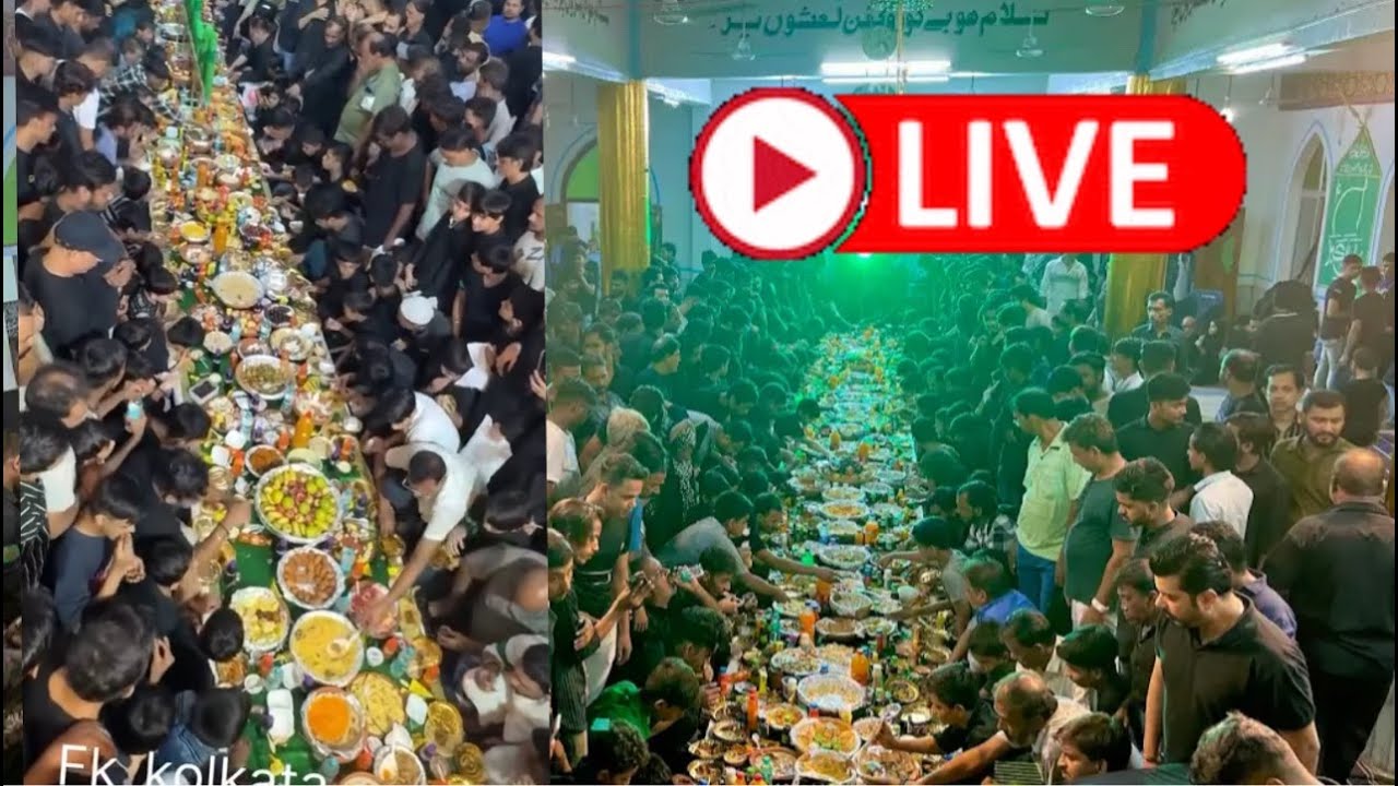 Live 🔴 16 Safar Biggest Dastar Khan Imam E Raza (a.s)  2025| Matiaburuj  | Calcutta azadari |