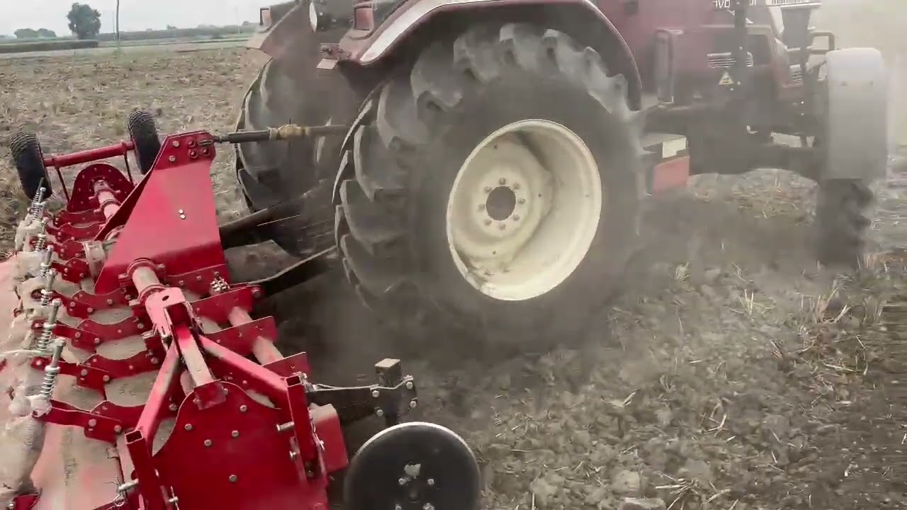 Agrizone 12 foot rotavator performance with mahindra #agrizone #mahindra #nova  #rotavator
