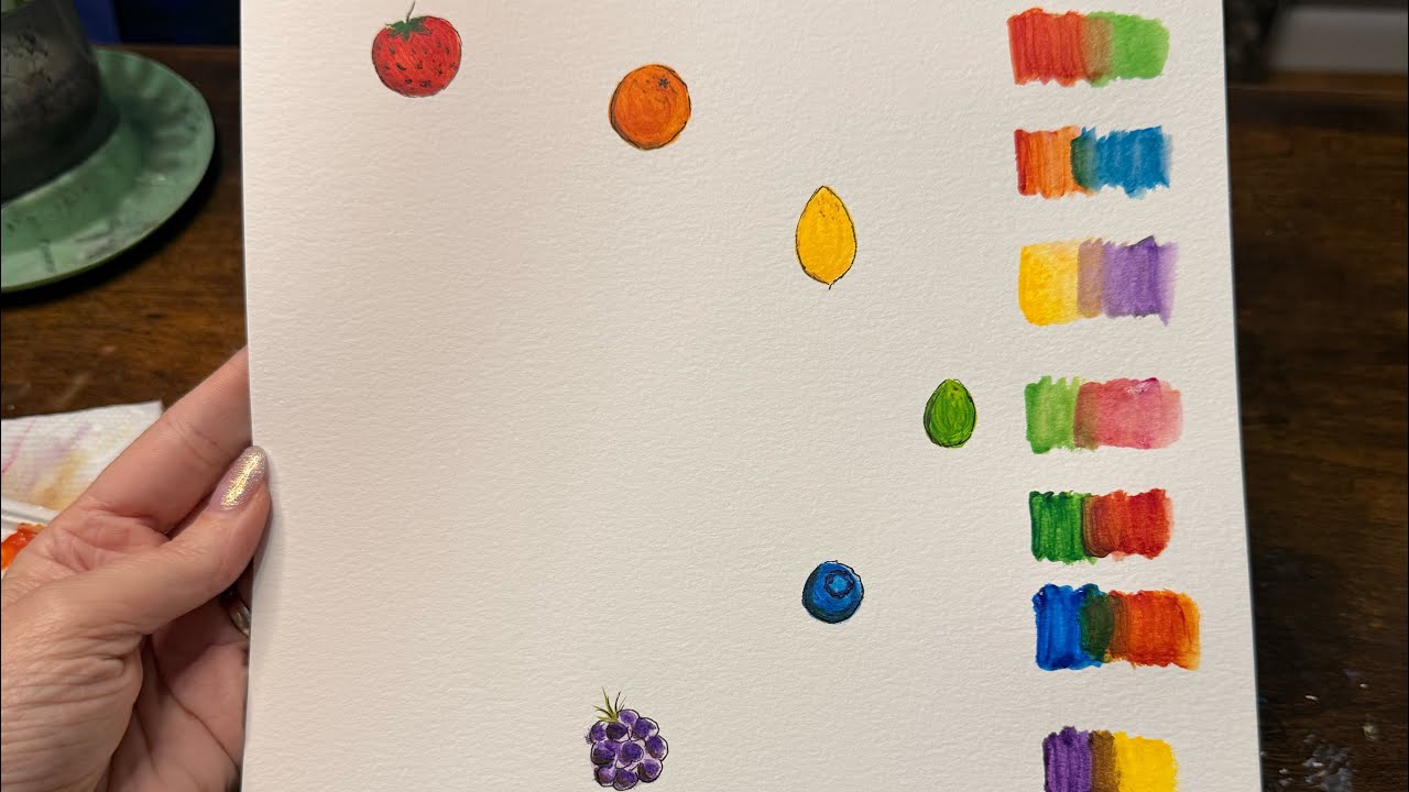 Paint with me! Learn basic color mixing with my version of primary colors: magenta, blue and yellow