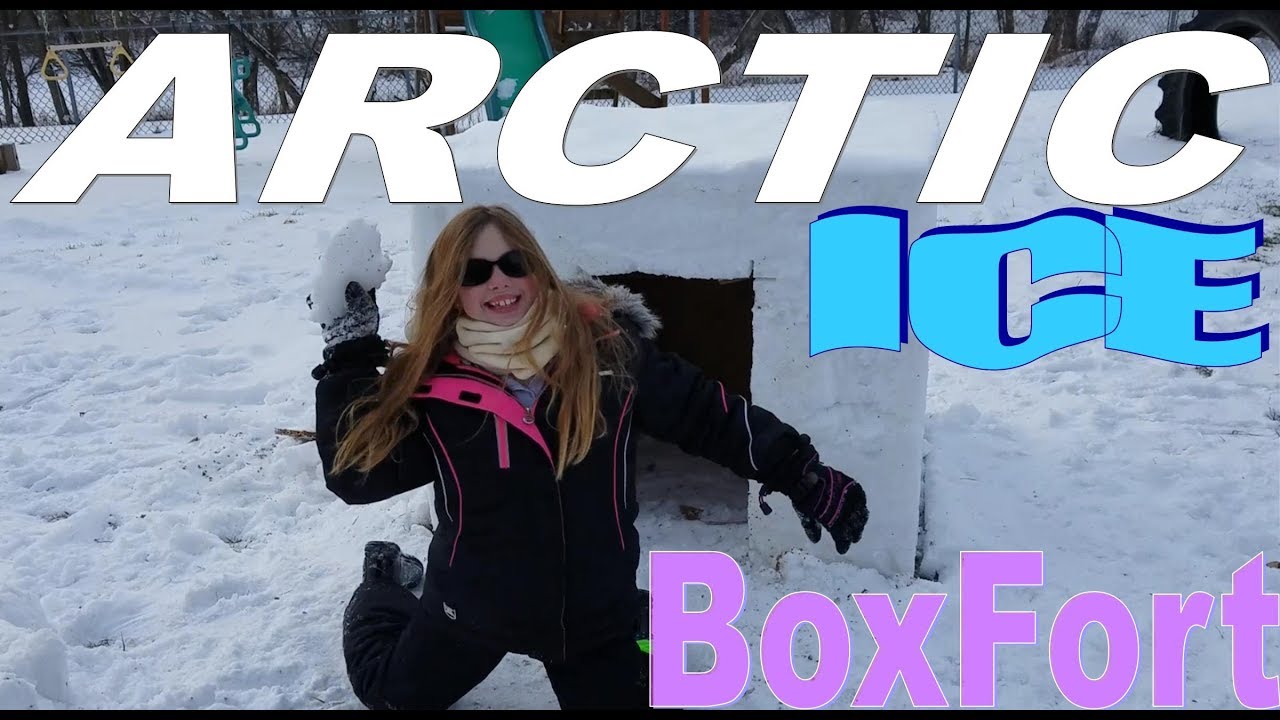 FIRST EVER Arctic ICE Box Fort!