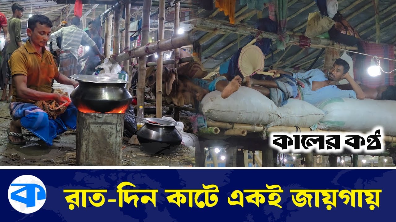 কুরবানির পশুর হাট যেন তাদের বসতঘর | Qurbani Haat | Kaler Kantho