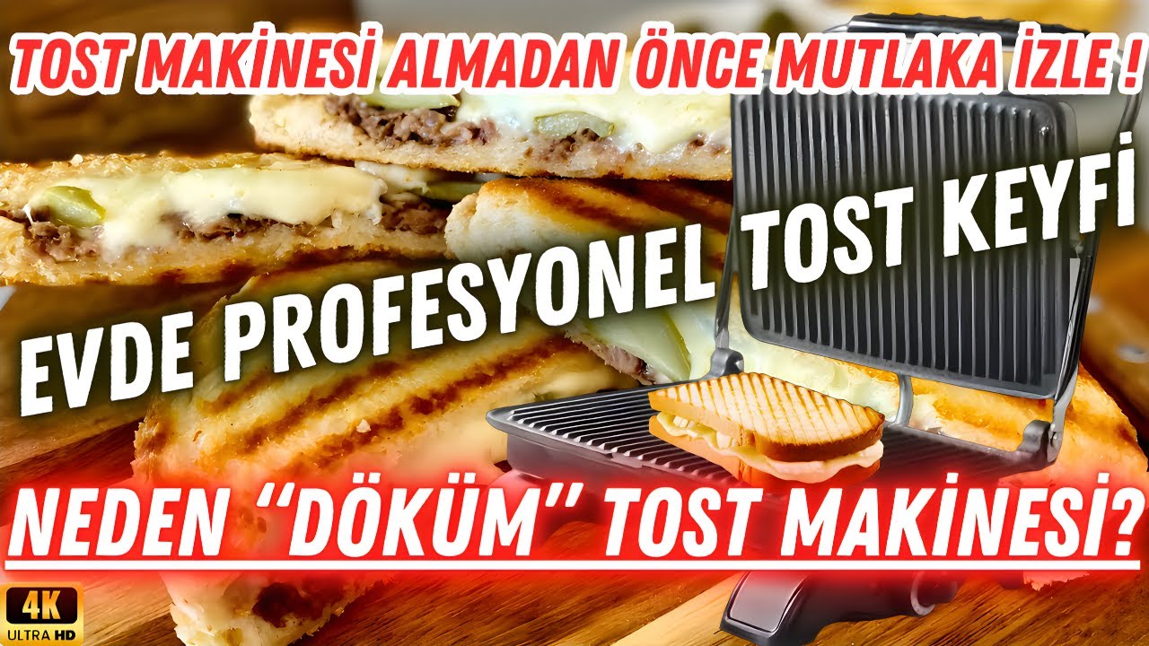 Evde Profesyonel Tost Keyfi: Dökümix ile Sağlıklı ve Lezzetli Tostlar!