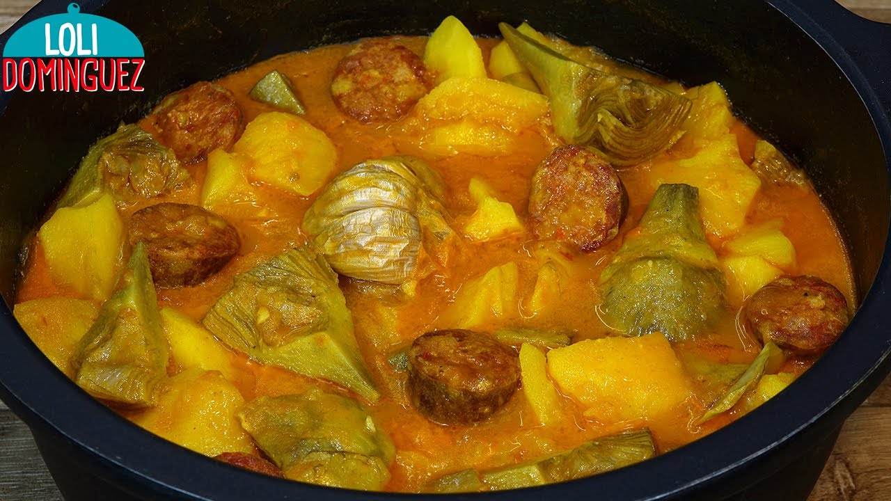 GUISO DE PATATAS (PAPAS) CON CHORIZO - Loli Domínguez - Recetas - Paso a paso - Tutorial
