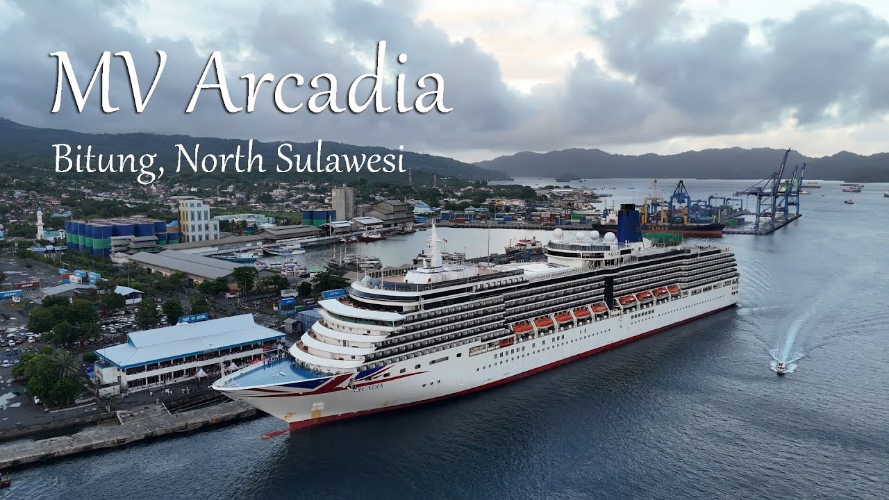 MV Arcadia Port of Bitung | Drone Footage
