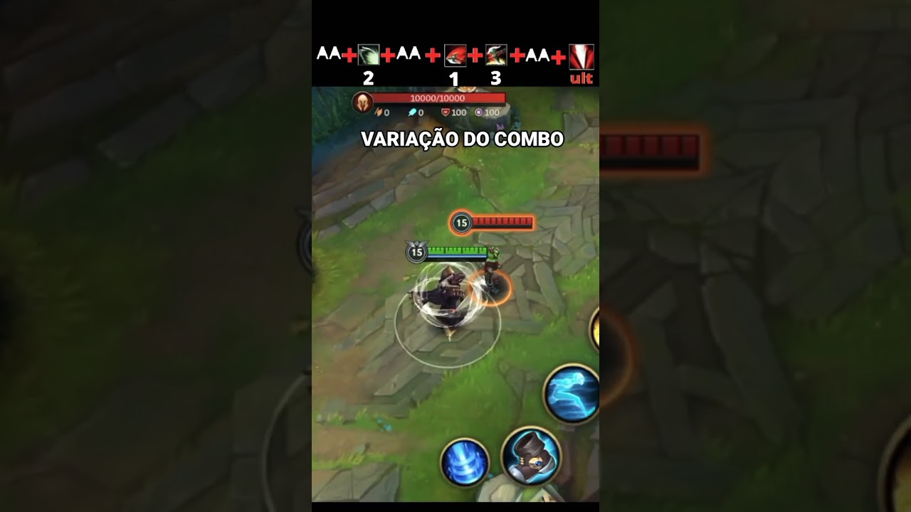 COMBO MAIS RÁPIDO PRA ATIVAR A PASSIVA DE DARIUS Wild Rift 