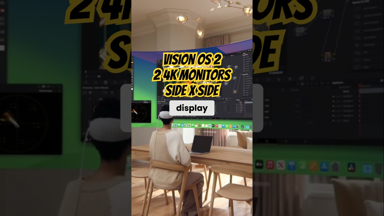 Unlocking Immersive 4K Mac Displays: VisionOS 2 Revealed #applevisionpro #wwdc24