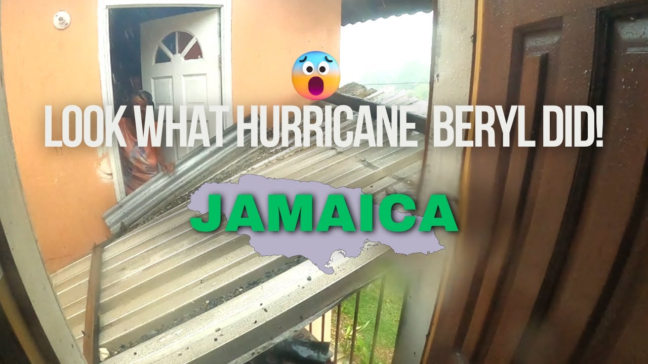 MY ROOF CAME DOWN!!/HURRICANE BERYL HITS JAMAICA!!!