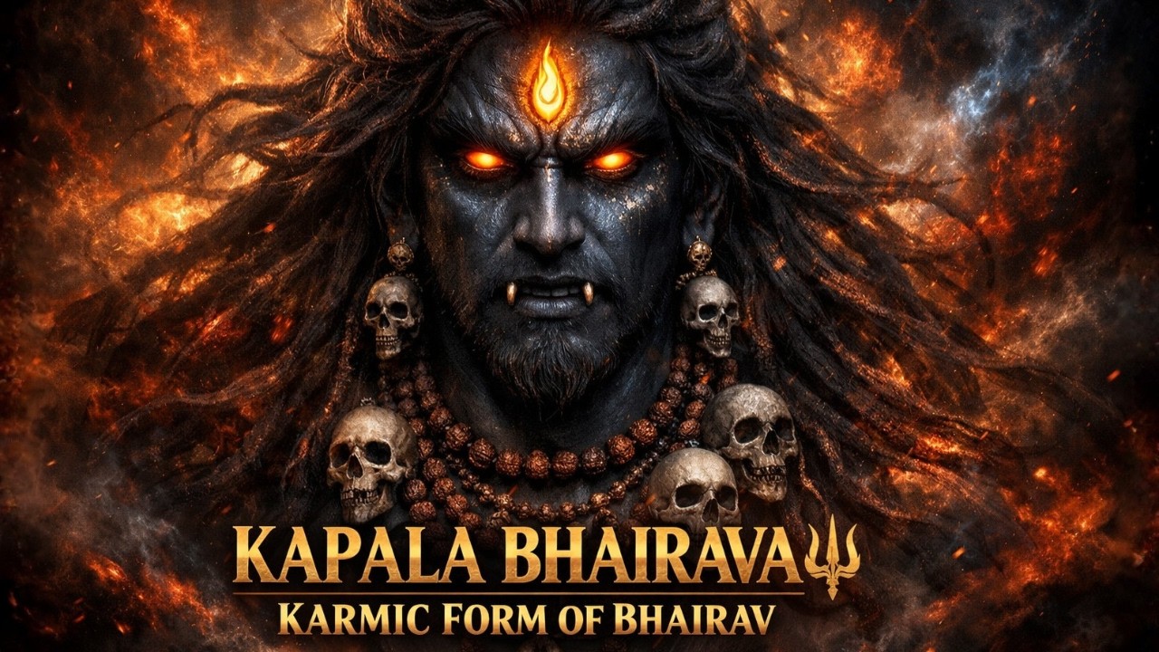Kapala Bhairava: The Skull-Bearing Form That Destroys Ego & Fear of Death