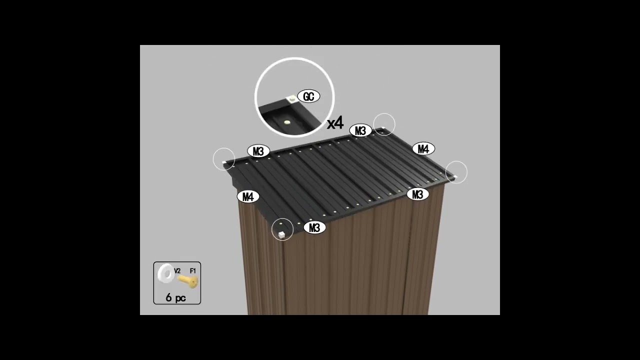 5x3 Shed Assembly Instructions