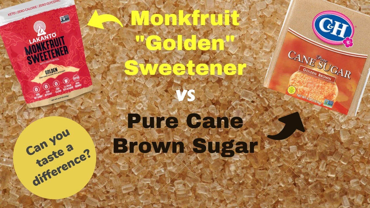 Banana bread made with Golden Monkfruit Sweetner versus Brown Cane Sugar - Which is better?