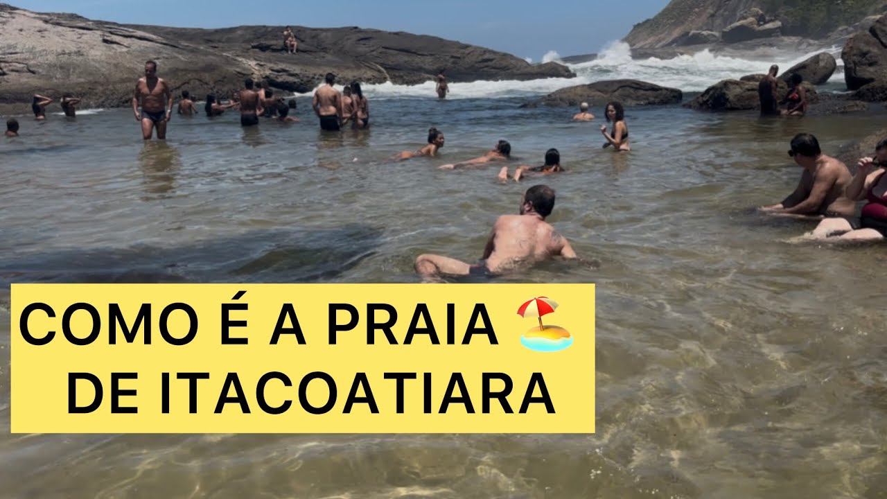 PRAIA E PRAINHA DE ITACOATIARA EM NITERÓI - RJ. 🏖️