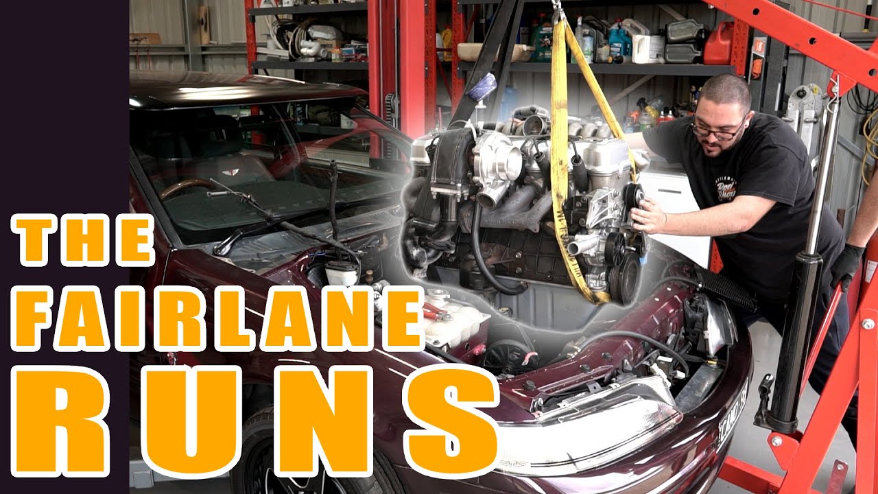 Installing the Engine and First Start Up, Turbo Fairlane Build Part 8