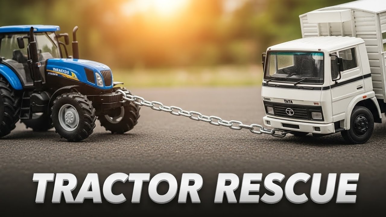 Трактор Строит Бетонный Мост! 🚜 Спасение Грузовиков из Грязи 🌉