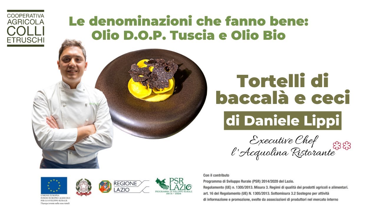 I tortelli di baccalà e ceci di Daniele Lippi, chef de L'Acquolina Ristorante 2 Stelle Michelin