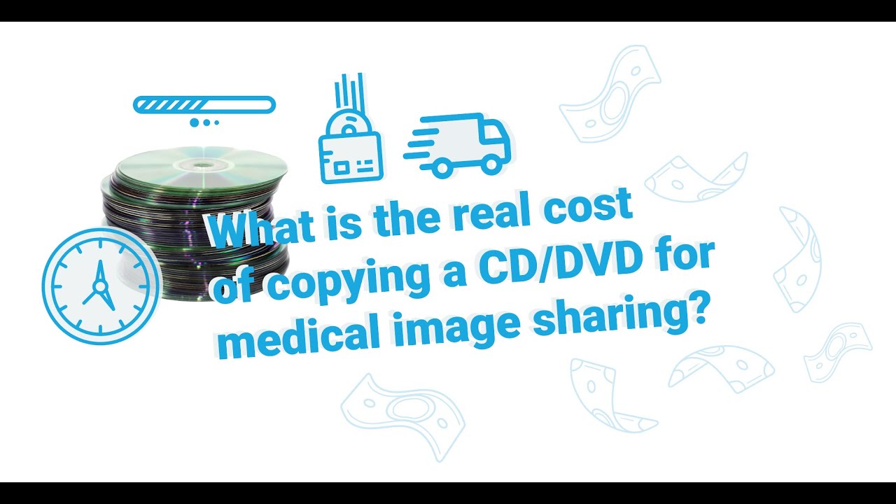 What is the real cost of copying a CD/DVD for sharing medical images?