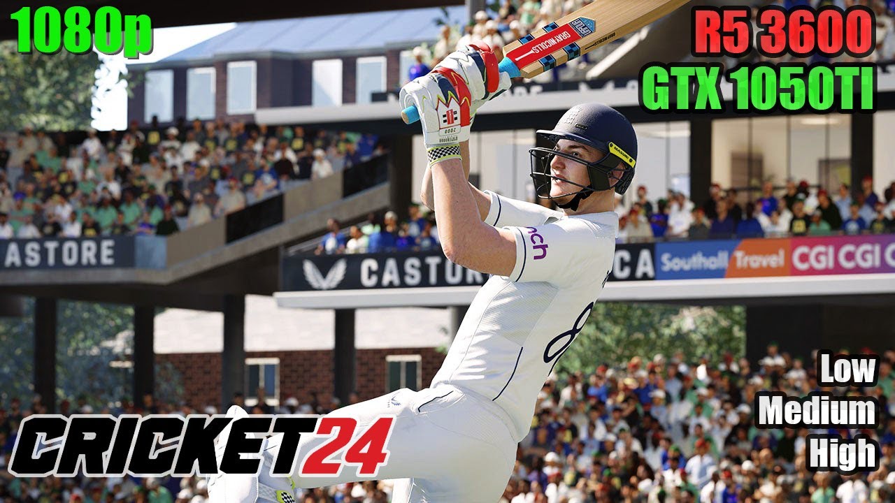 Cricket 24 | R5 3600 | GTX 1050ti | 2025 | 1080p | Detailed Benchmark