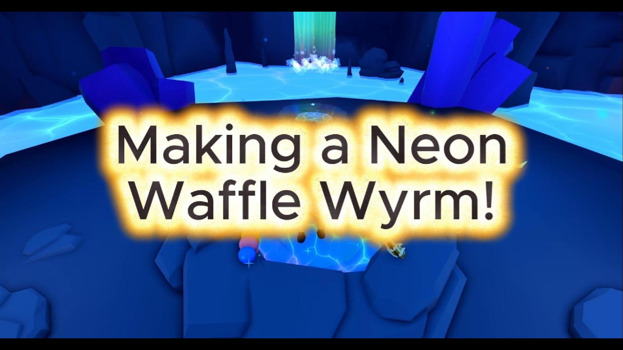 Making a Neon Waffle Wyrm in Adopt Me!