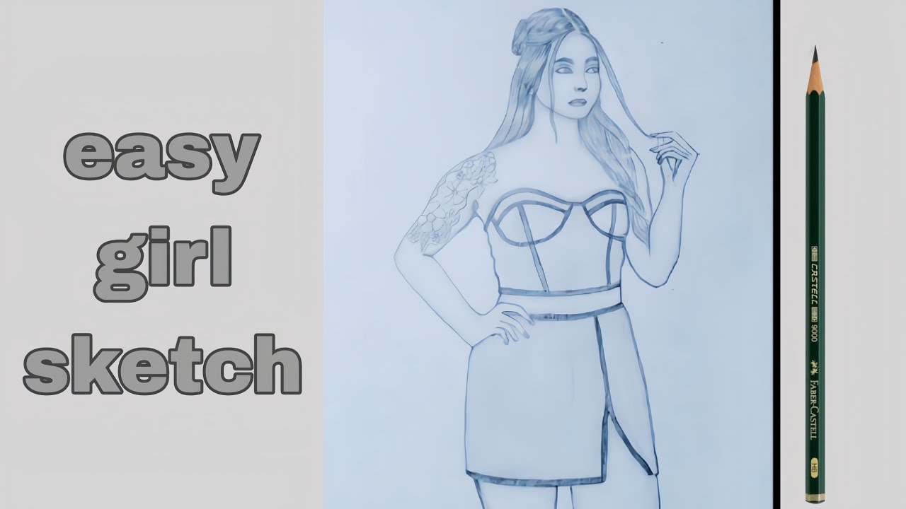 How to Draw a Stylish Girl | Simple and Easy Sketch Tutorial