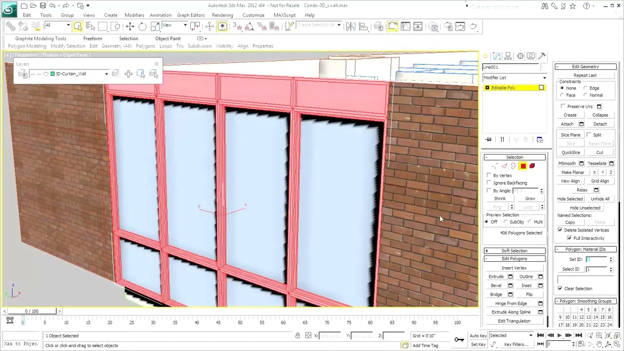 Working with AutoCAD Files in 3ds Max P.5: Creating Curtain Walls