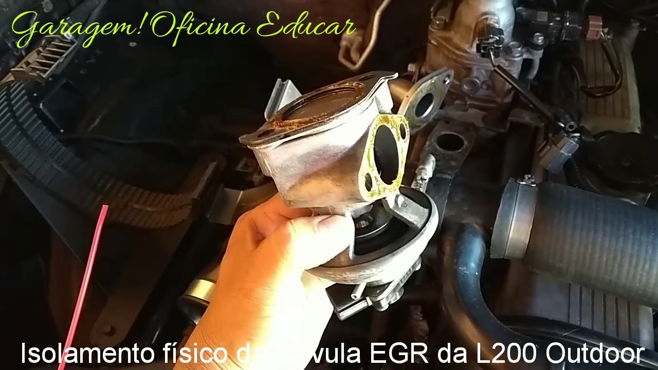 Como isolar válvula EGR, da L200
