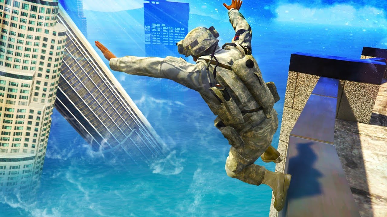 GTA 5 Army Franklin Jumper • Flooded Los Santos