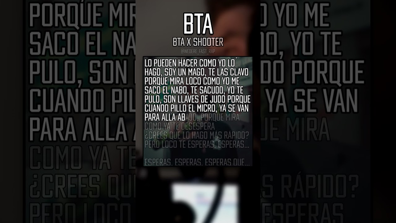 FASTEST RAPPER IN SPAIN - BTA #rap #fastestrapper  #music