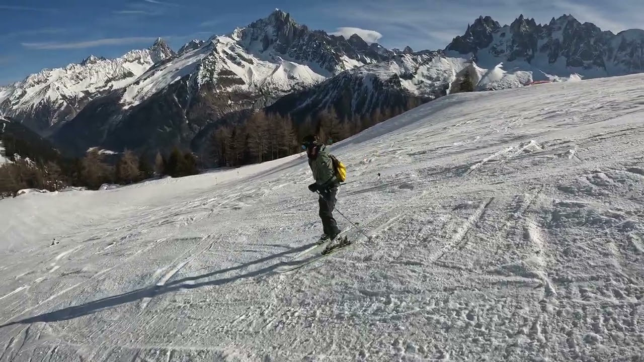 Piste bleue John - Chamonix Brevent