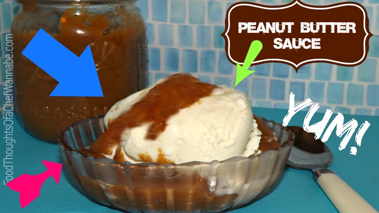 The BEST Peanut Butter Sauce | Ice Cream Topping | Easy