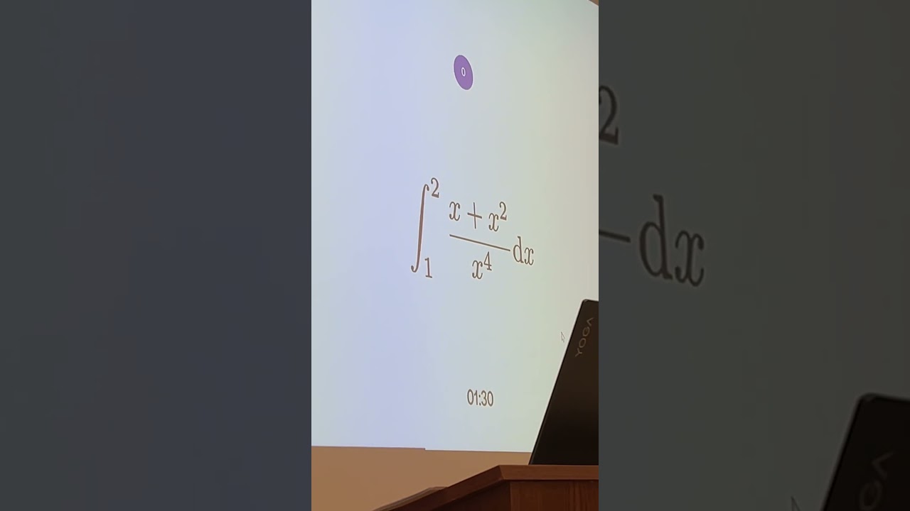 First question of the BMT integral bee!