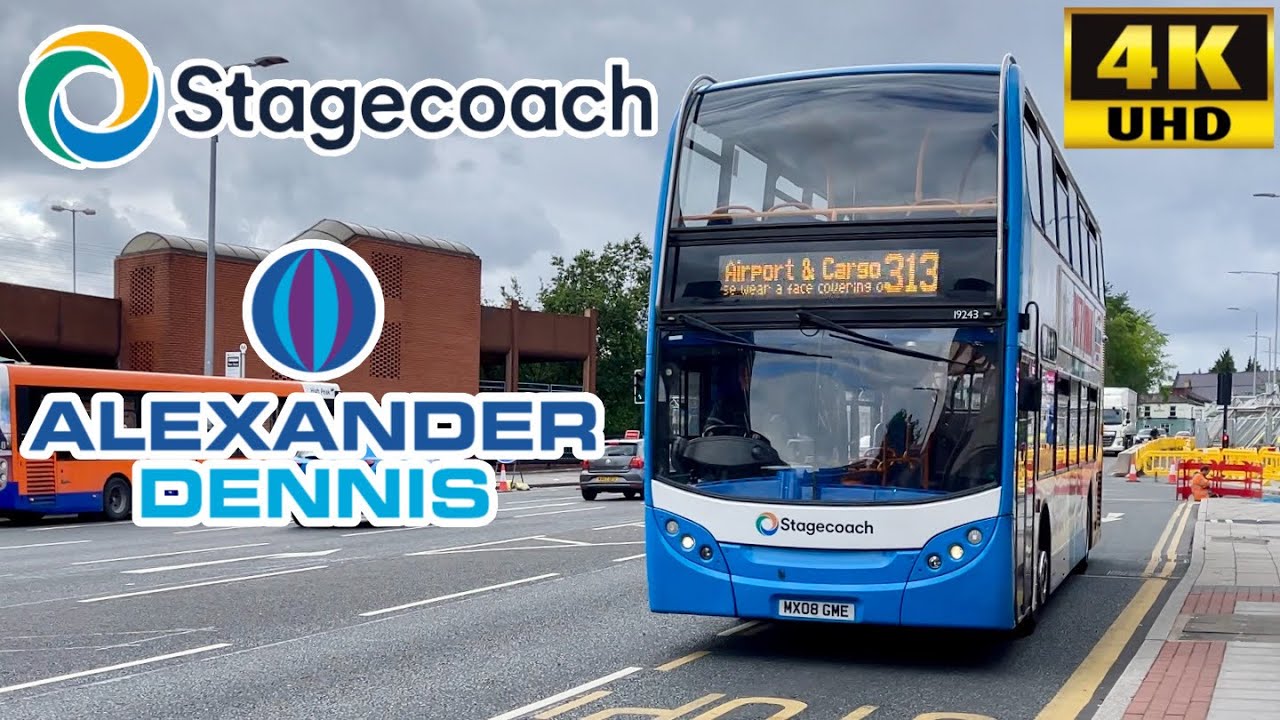 [Stagecoach: 313 Stockport to Manchester Airport via Cheadle Hulme] ADL Enviro400 (19243/MX08GME)