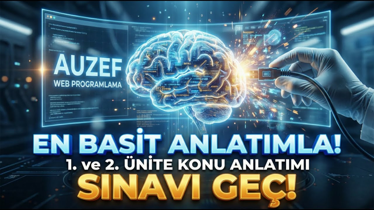 AUZEF 2-1 Web Programlama | 1. ve 2. &Uuml;nite Konu Anlatımı | (En Basit Anlatımla)! Sınava Hazırlık!